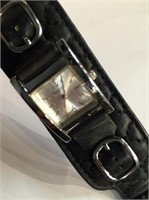 Guess Wrist Watch With Leather Armband