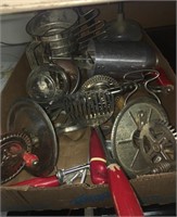 Vintage mixers and utensils