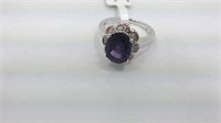 amethyst estate ring