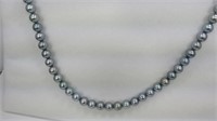Tahitian pearl necklace white gold