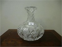 American cut glass decanter by Hawkes