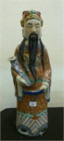Chinese enamel painted porcelain immortal figure