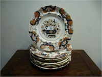 English porcelain Imari palate plates