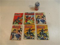 Six bandes dessinées francaises Zorro