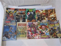 Dix comics dont Conan, X-men etc..