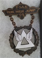 ANTIQUE 1894 RUN HIGH JUMP PIN BY ROBERT STOLL
