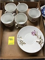 Set of (5) Cups and Saucers