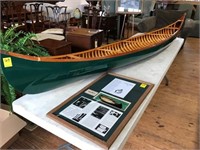 EH Gerrish Wood and Canvas 1/2 Scale Canoe