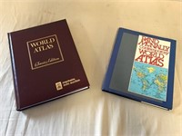 (2) World Atlas books