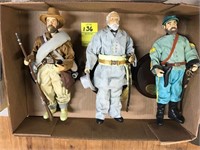 Clothtique Confederate Civil War Figurines