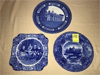 (3) George Washington Mount Vernon Plates