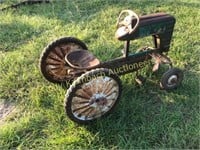 Antique Metal Hi-Gear Pedal Tractor