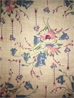 Vintage cotton feed/flour sack - floral print