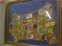 Scouting Patches - Framed