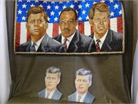 MLK w/John & Robert Kennedy  Tapestry 2 JK Cutouts