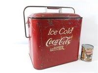 Glacière vintage Coca-Cola en métal
