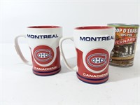2 tasses Canadiens de Montréal