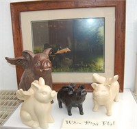 "When Pigs Fly" Prints & Pig Figurines