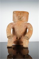 Peruvian Fired Clay Quimbaya Figure