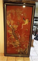 6 FT FRAMED ORIENTAL EMBROIDERY