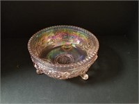 IRIDESCENT FOOTED BOWL
