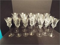 SELECTION OF MIKASA ETCHED STEMWARE