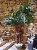 FAUX PALM TREES WITH PLANTER