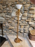 ANTIQUE TORCHIERE FLOOR LAMP