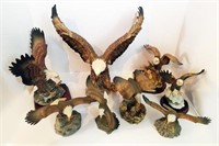 SELECTION OF EAGLE FIGURINES