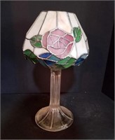 STAINED GLASS VOTIVE CANDLEHOLDER