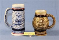 Two Avon Beer Steins
