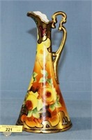 Hand Decorated Ewer Gold Gilded