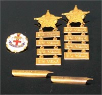 Gold Filled Presbyterian Spencerian Society Pins