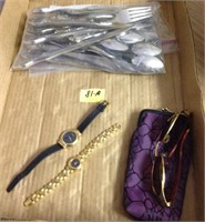 Tray Silverware, Gucci Sunglasses, Gucci Watches
