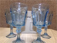 8 PC FOSTORIA GOBLETS