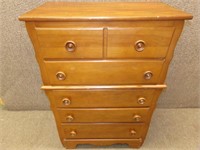 SOLID WOOD 5 DRAWER CHEST