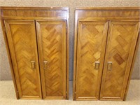 PAIR OF WOODEN CABINETS