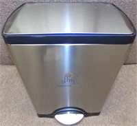 SIMPLEHUMAN STAINLESS STEP TRASH CAN