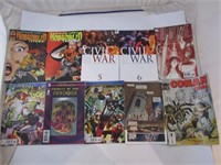 Dix comics dont Civil War, Hobgoblin etc..