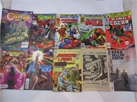 Dix comics dont Spider-man, Spawn etc..
