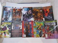 Dix comics dont Avengers et Conan etc..
