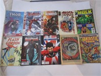 Dix comics dont Flash Gordon, Thor etc..