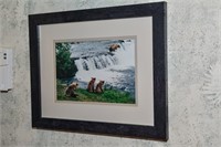 FAMILY OF BEARS FISHING PICTURE