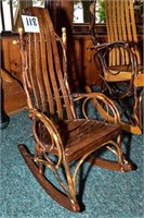 AMISH MADE BENT WOOD CHILDS ROCKER - 28" TALL