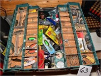 OLD METAL TACKLE BOX