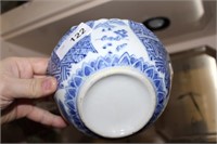 BLUE AND WHITE ASIAN BOWL