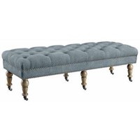 Isabelle Cora Washed Bench, 62 inches
