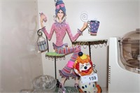 FIGURAL EARRING STAND - CLOWN