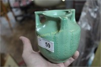 TECO STYLE POTTERY 3 HANDLE VASE