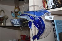 WHALE STAINED GLASS SUN CATCHER